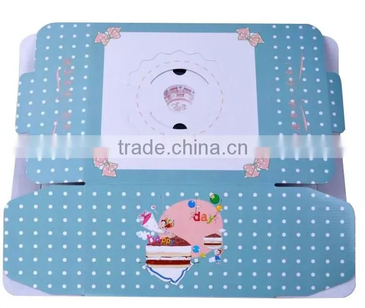wedding paper cake box with handle,food packaging box,cupcake box