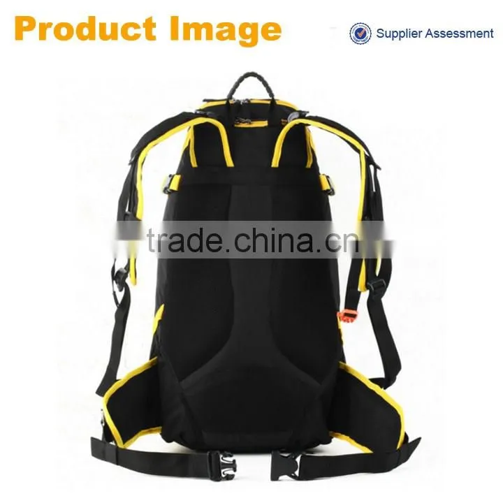 Hot selling durable Mountaineering Backpack,Functional black outdoor backpack camping