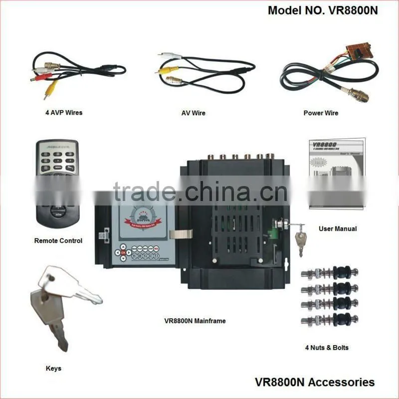 4 channels h.264 full D1 resolution real time DVR for vehicle use, VR8800N(V3.2)