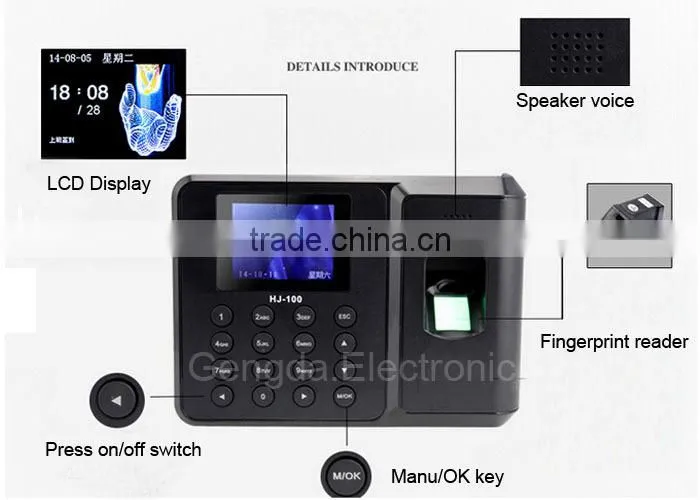 SUPER BIOMETRIC FINGERPRINT MACHINE FOR OFFICE BUILDING USB 2.0 WITH REPORT