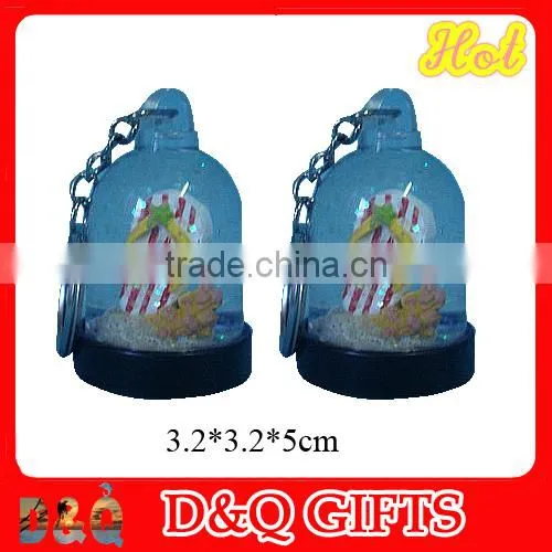 Crocodile plastic water ball keychain