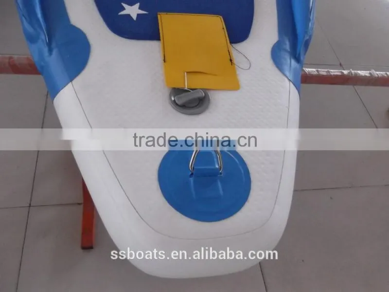 Professional Manufacture CE certification 2015 new design inflatable SUP paddle board/High quality drop stitch material