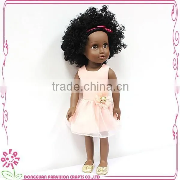 Top Sale 18 inch black baby doll with afro hair