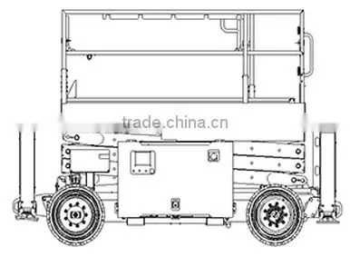 GTJZ0818D Diesel Self-propell Scissor Lift