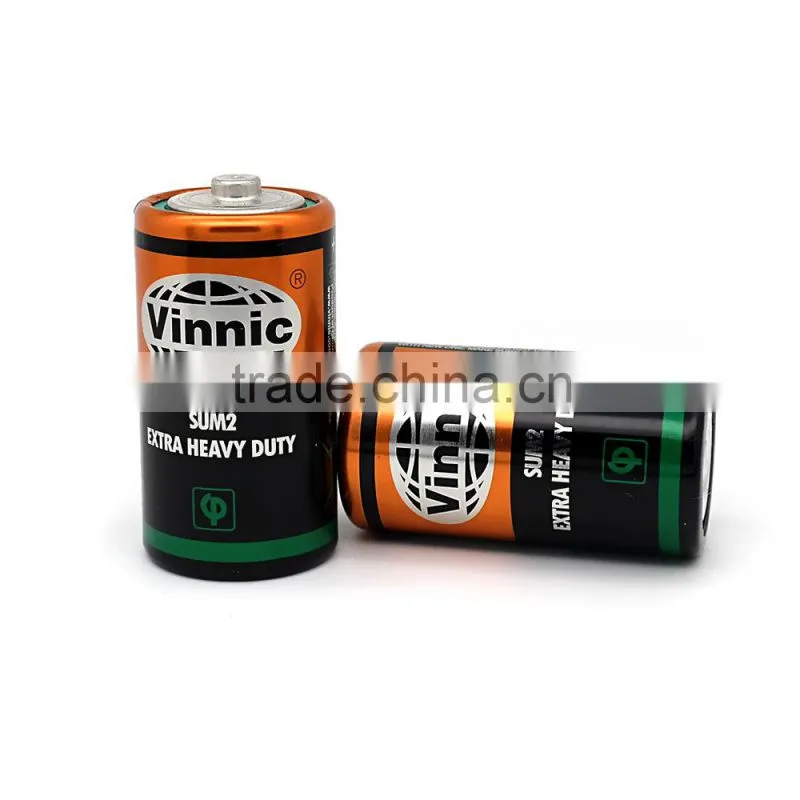 R14P sum2 C size 0% Lead Zinc Chloride Dry Battery Water heaters use