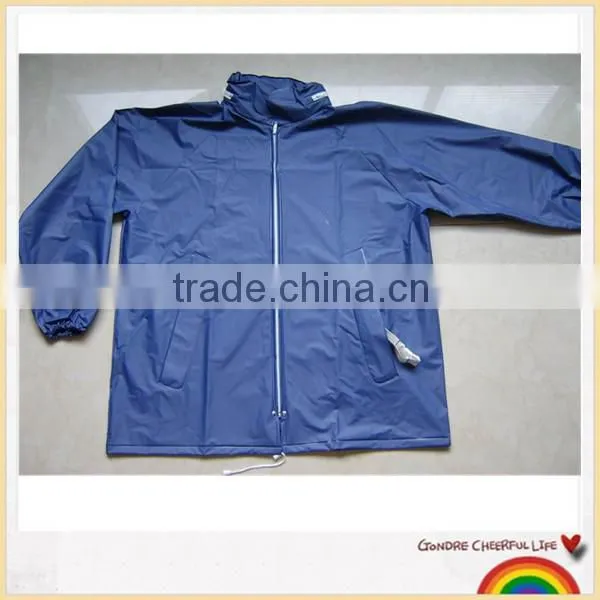 Waterproof rain jacket fold into pocket