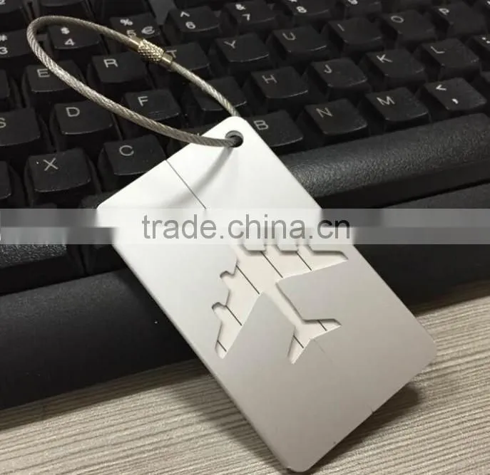 custom aluminum luggage tag