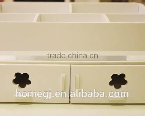Cosmetic Storage Box DIY Makeup Desk Organizer Stationery Cute case