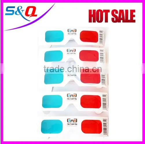 Printed artwork red bule lens paper master image 3d glasses