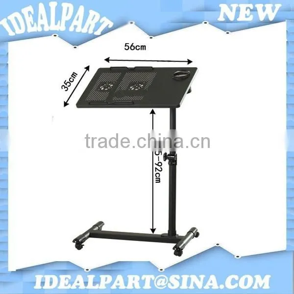 Height adjustable PC table for living room