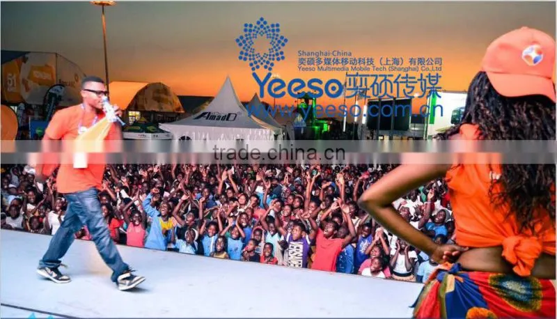 YEESO Mobile LED, Mobile LED Advertising stage container C40for Outdoor Publicity and advertisement!