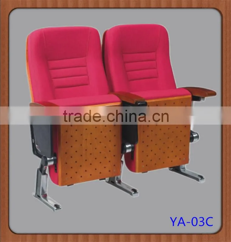 Popular cinema blue fabric auditorium seating