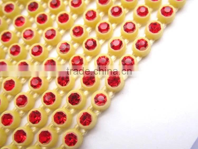 SS6 rhinestone banding, cabuchon, furniture accessories for jewelry,10yards rhinestone trimming