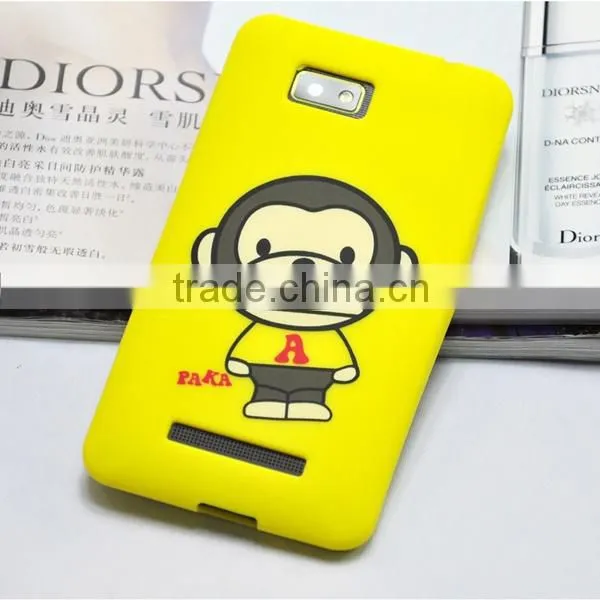 cute silicone case for mobile phone,3D silicone cell phone case,factory price