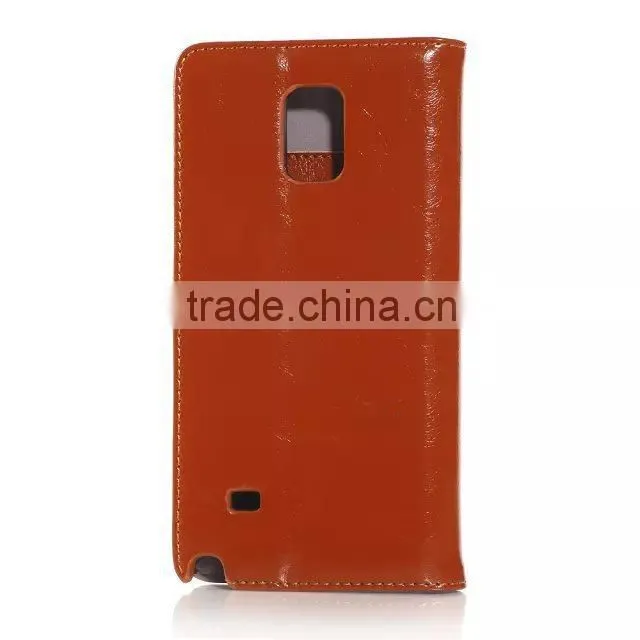 Hotter selling products on the market, flip leathher case for samsung galaxy note 4 D
