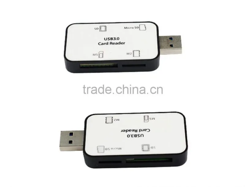 USB 3.0 SD,TF,Micro SD,MS,M2 All In One Card Reader Writer
