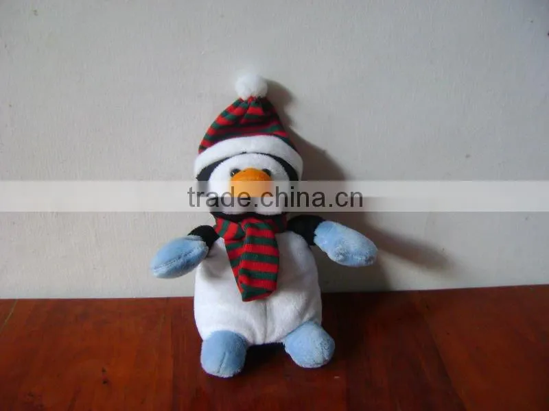animated brown stuffed plush christmas teddy bear with suit