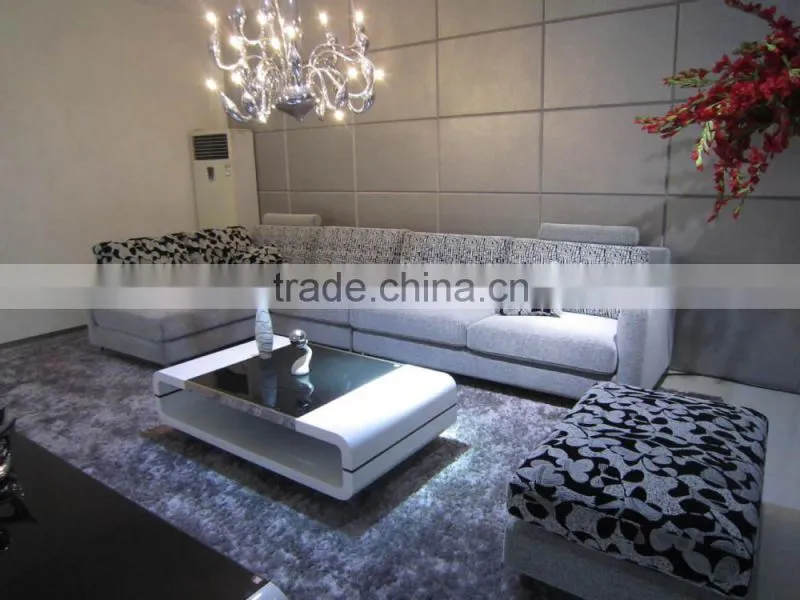 2015 black and grey Vintage durable living room sofa