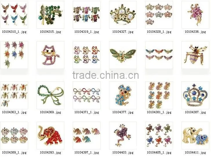 many styles! christmas animal metal brooch for girls