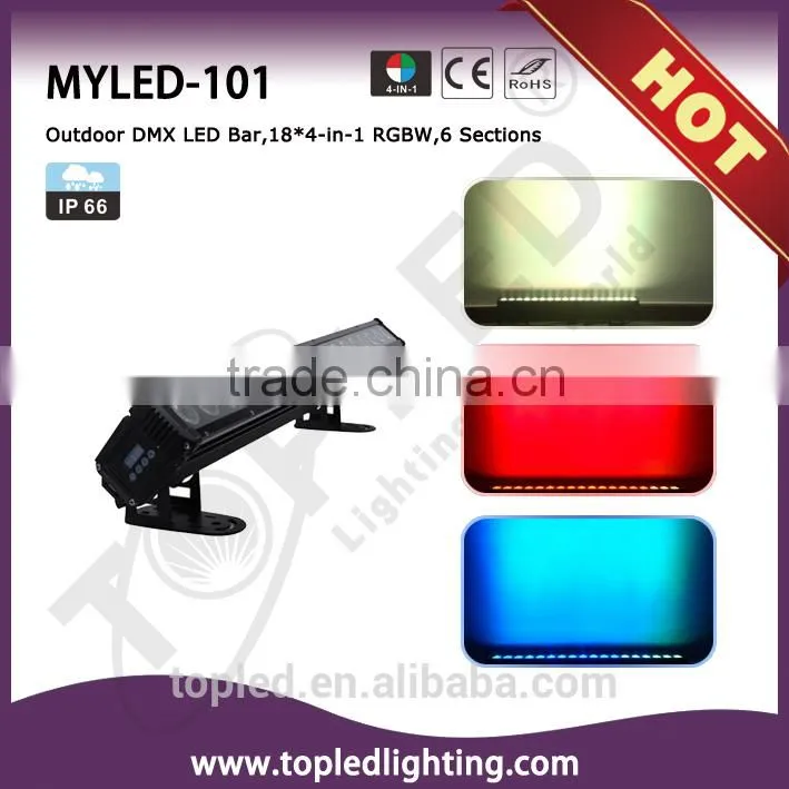 half meter dmx led bar 120*10mm led wall washer battery powered lighting bar IP20