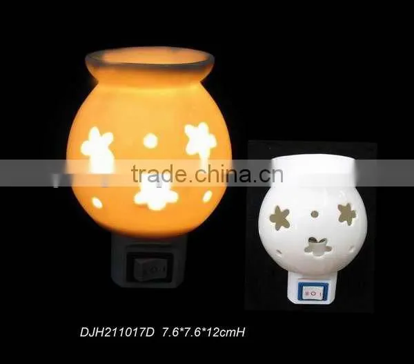 QiHe plug in scented fragrance oil tart warmer burner night light