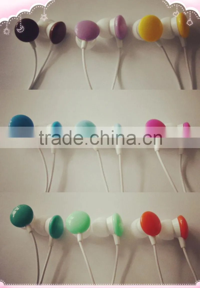 durable inflatable rubber manudrel cheap colorful MP3 earphone/earpiece