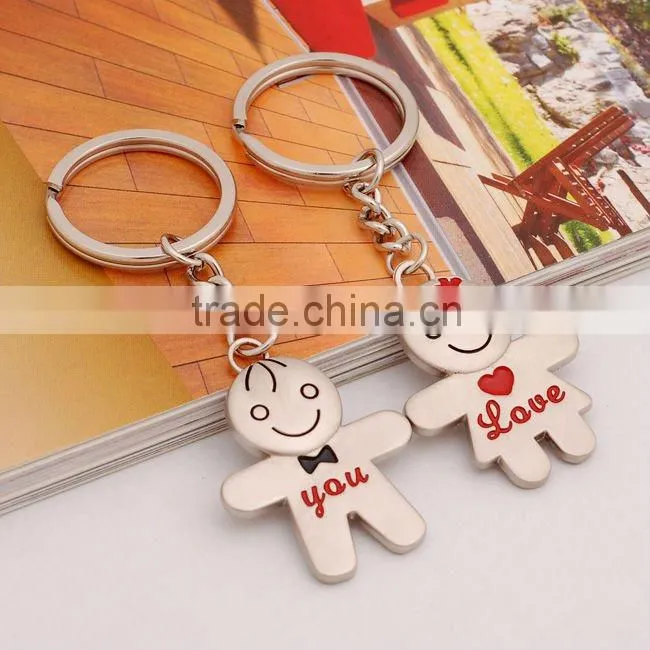 Fashion custom logo plastic rubber key chain