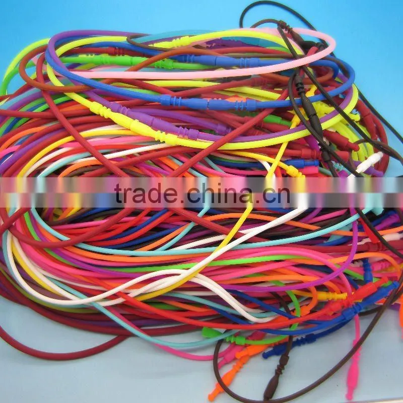 Newest promotional silicone newest fashion rosary necklace