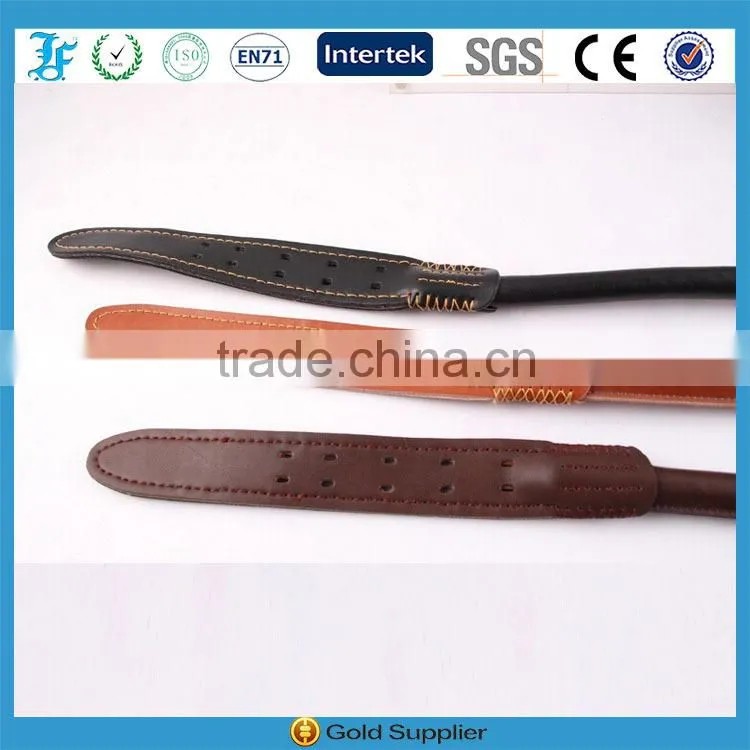 LF High-end Durable Diamtere 26MM Rolled Leather Dog Collar