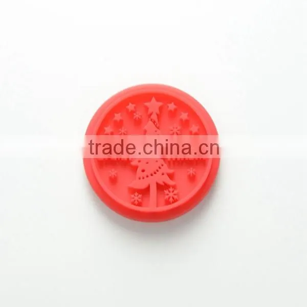 Silicone and Wooden Stamp Cookie Stamp