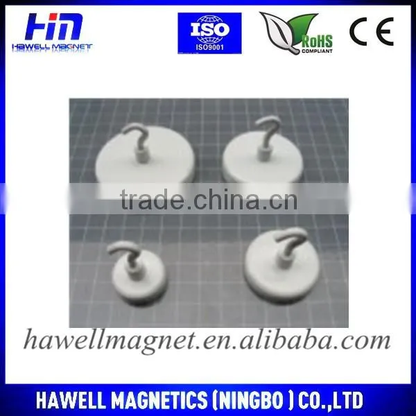 Sintered permanent NdFeB magnet hook
