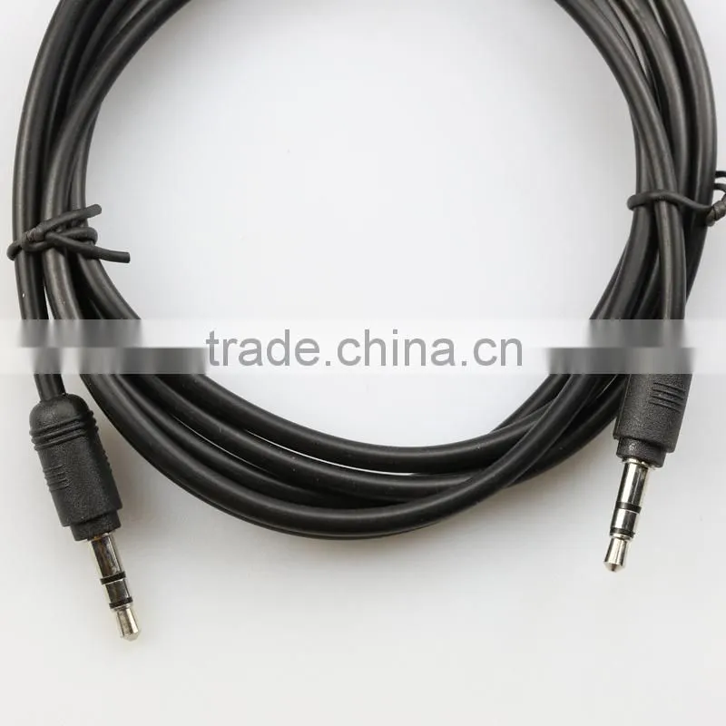 Colorful black 3.5mm audio Stereo Male to Male cable/volume control audio cable