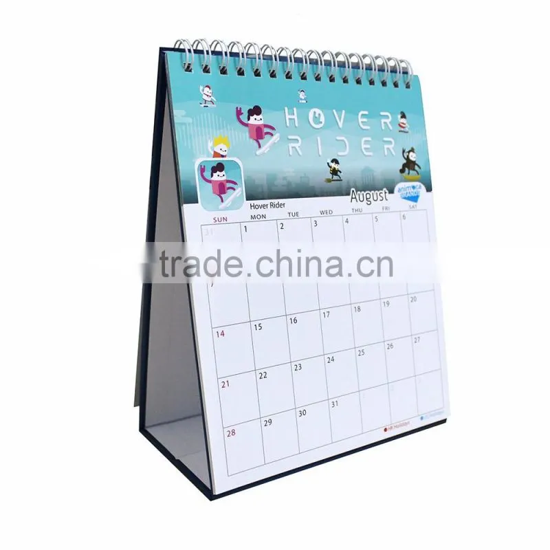 Hot new elegant yearly/monthly table calendar 2017