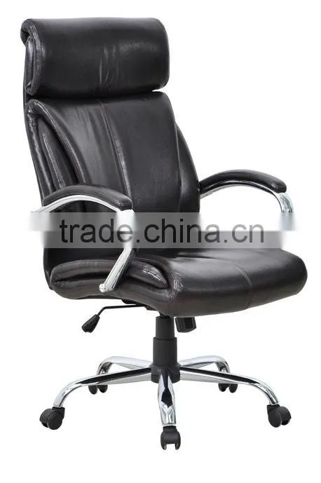High back Chromed armrest and Chromed base Executive Chair AGS-6024