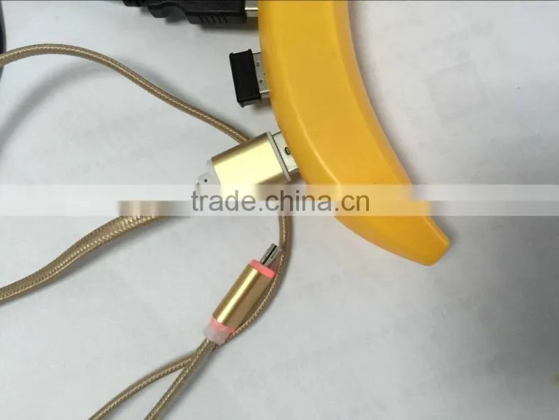 XO metal data cable with embedded LED flash light for Apple