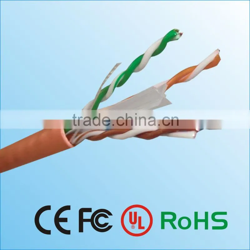 305m/roll 24awg CCA/BC UTP Cat6 network cable