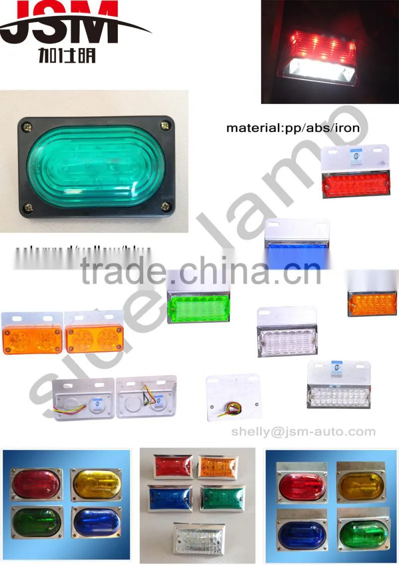 12-24v led truck side light led tail light led side marker lights for trucks
