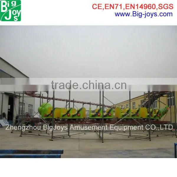 Attracting!!! Amusement park worm roller coaster for sale, cheap roller coasters sale, roller coaster ride