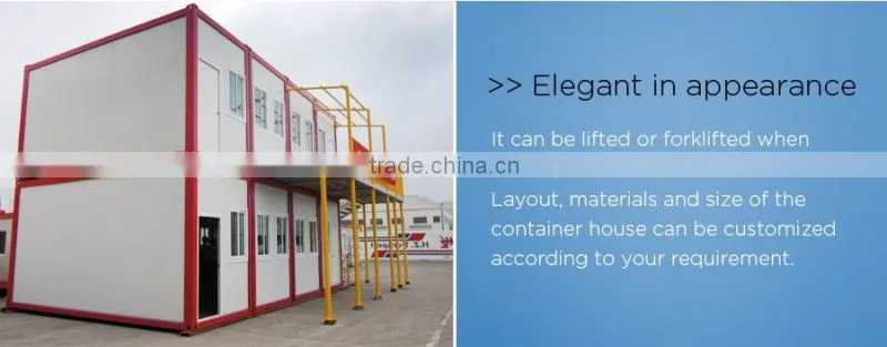 prefab 20ft container house exporting to Vietnam for sale