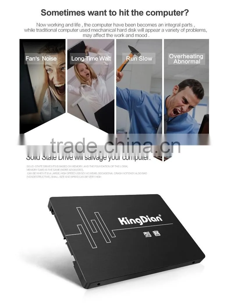 Reliable Quality 2.5 inch KingDian SSD 480GB For Desktop Laptop SATA3 Stock Internal Hard Drive