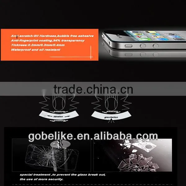 0.2MM tempered glass screen protector for Samsung Galaxy S4 i9500