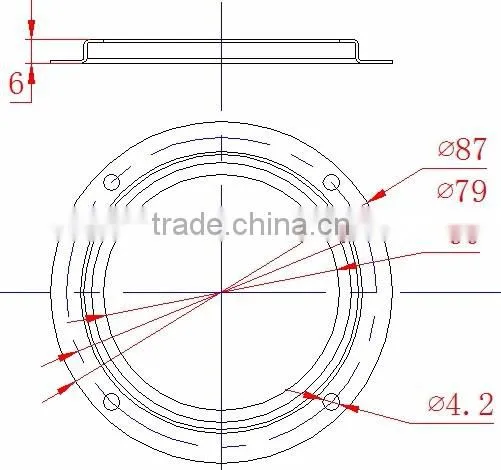 90 degree 66mm FLood light High bay light optical glass lens