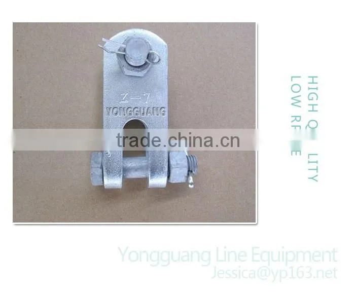 Z Type Clevis/Carbon Steel Forged Galvanized Overhead Pole Line Accessory/Right angle plates