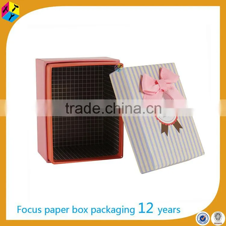wholesale lovely pink cardboard packaging the gift box