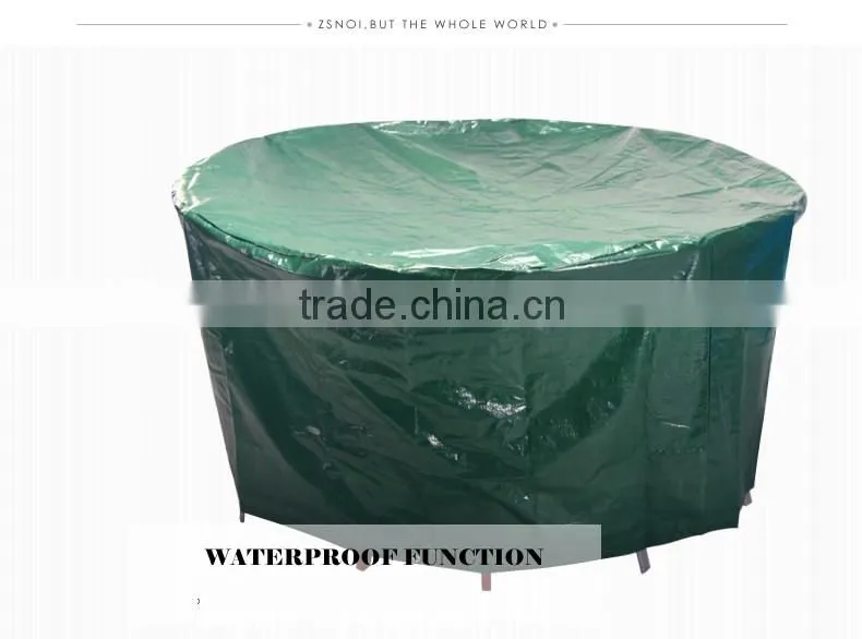 2016 hot china round table PE patio furniture covers