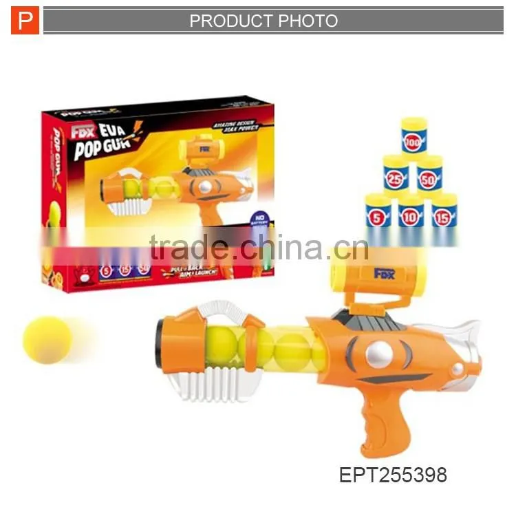 Safe air soft plastic toy gun super shooting pop gun