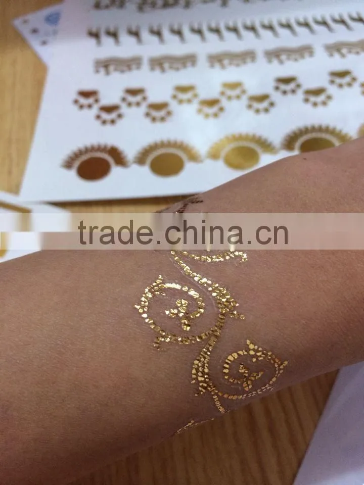 New arrival wholesale non-toxic ecofriendly waterproof elegant decorative craft colorful hair sticker