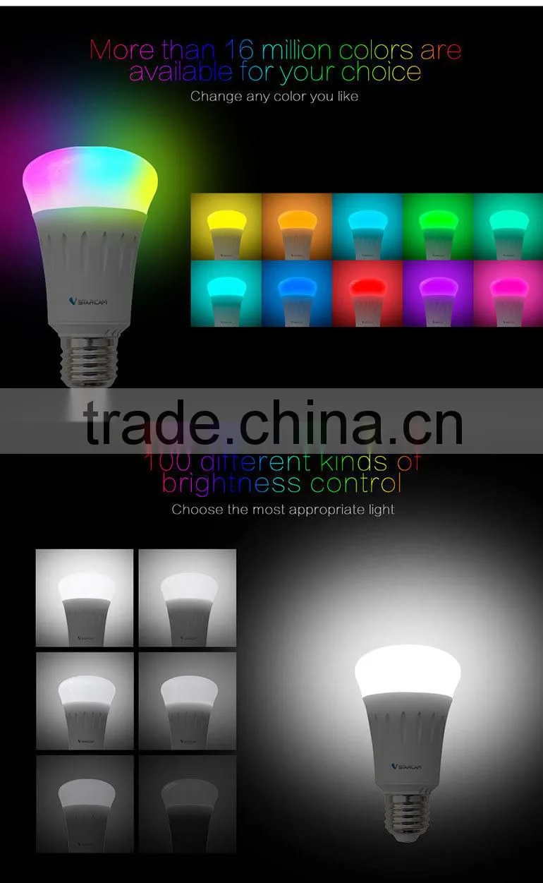 Wifi Control RGB Led Lamp E27 Wifi Lamp Adapter