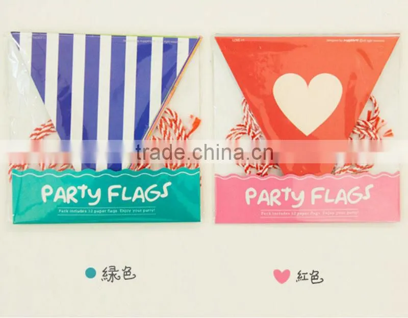custom printing triangle flag bunting design
