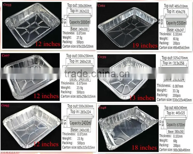 Disposable 3-compartment airline food container